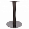 Base de mesa redonda de metal, pata de mesa de acero inoxidable, color negro titanio, precio al por mayor