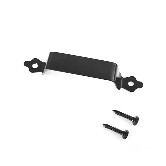 Venta al por mayor de manijas de puerta principal y de cerca de metal resistente negro para uso en exteriores