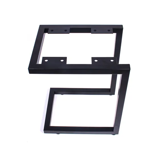 Patas de mesa de comedor de muebles de metal OEM/ODM de acero de estilo industrial de nuevo diseño