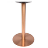 Base de mesa de comedor de acero inoxidable, mármol y latón cepillado único, venta al por mayor