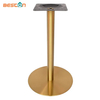 Base de mesa de comedor de acero inoxidable cepillado mesa comercial de restaurante