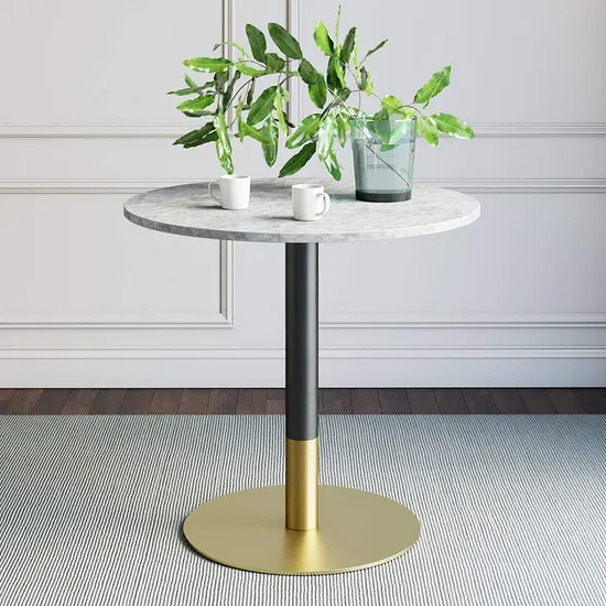 Muebles Restaurante Café Comedor Acero inoxidable Metal Tulip Base de mesa de hierro fundido