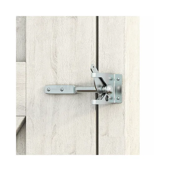 Pestillo galvanizado pequeño y resistente para puertas de metal y madera - Fácil de instalar