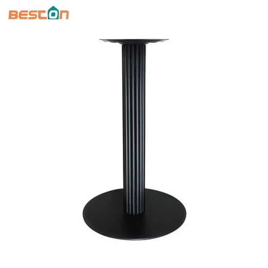 Patas para muebles Patas de mesa redondas con recubrimiento en polvo Patas de mesa auxiliar Café