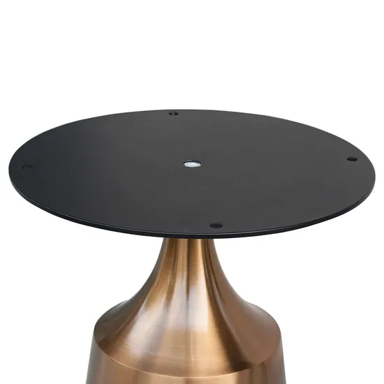 Base metálica de la pata de la tabla del oro de los muebles del acero inoxidable del cepillo para la mesa de comedor