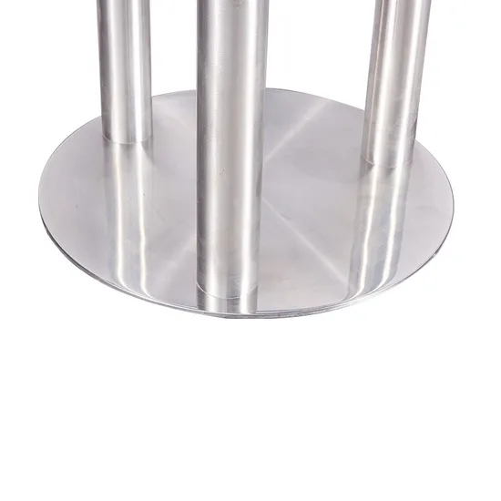 Base redonda de la mesa del restaurante del comedor del metal del tulipán del acero inoxidable del café de los muebles