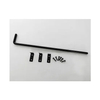 Kit de bisagra, pestillo y varilla de caída para puerta de acero negro de alta resistencia OEM, personalizado para cercas de madera