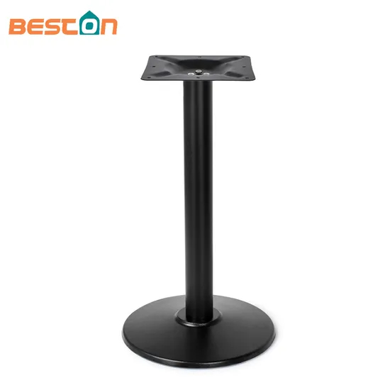 Base redonda para muebles, patas de mesa de metal de hierro fundido, fabricantes, base para mesa de comedor