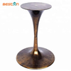 Patas de mesa de tulipán de hierro y bronce redondas de estilo clásico para mesas de centro