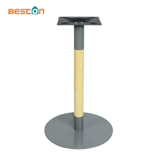 Patas de mesa redondas de tubo de hierro con base de mesa de alta calidad hechas de hierro