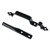 Kit de pestillo de puerta de metal resistente negro OEM personalizado para puertas de valla de madera