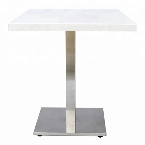 Nuevo diseño de muebles Cafe Base de mesa de comedor cuadrada