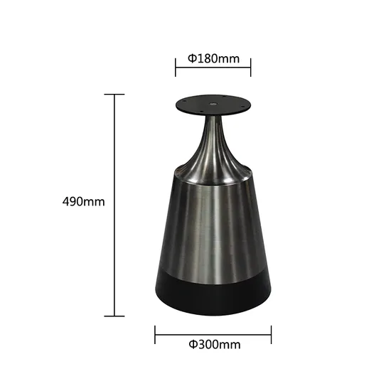 Patas de mesa de té laterales de café con base de acero inoxidable para oficina en casa de alta calidad