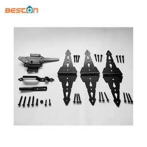 Kit de herrajes para puertas y cercas de acero galvanizado de alta resistencia para puertas de madera