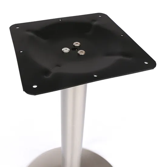 Base de mesa redonda de barra de acero inoxidable de fábrica de muebles modernos