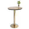 Base de mesa de comedor de hierro, soporte de mesa de centro de oro forjado