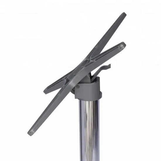 Pata plegable ajustable de la tabla del metal de la aleación de aluminio de la base de la tabla de los muebles de encargo