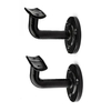 Soporte para reposabrazos Montaje en pared Tubo de hierro fundido extraíble Soporte negro de metal de acero