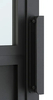 Puerta de Vidrio con Marco de Acero Negro Estilo Loft de 4 Lites con Apertura Corrediza