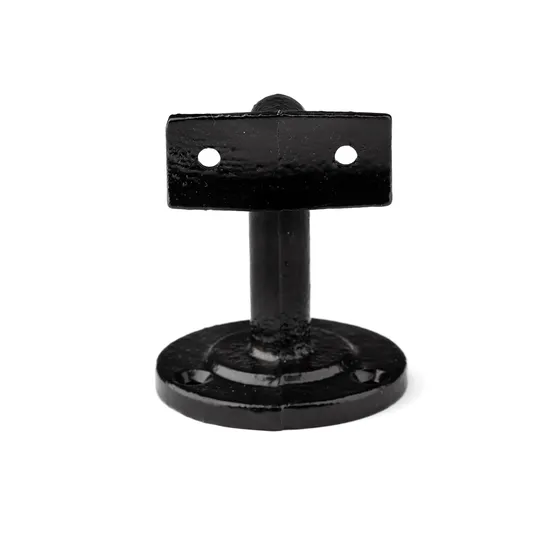 Soporte para reposabrazos Montaje en pared Tubo de hierro fundido extraíble Soporte negro de metal de acero