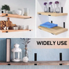 DIY L Set Soportes de estante flotante de pared de metal de hierro fundido para estantes