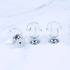 Pomos y tiradores de cristal de aleación de zinc con cajón de diamante para puerta con diseño de forma de calabaza
