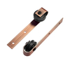 Kit de herrajes para puertas corredizas de granero de acero al carbono, clásico y personalizable, resistente para uso doméstico y comercial