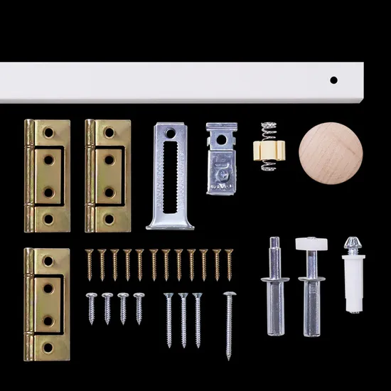 Kits de herrajes para puertas corredizas de granero plegables, armario, guardarropa, accesorios para armarios