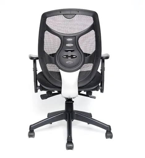Silla de oficina de tela negra, modelos clásicos de buena calidad tipo B
