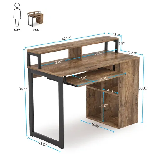 Gabinete minimalista inteligente para sala de estar, escritorio para juegos en forma de L, escritorio esquinero para ordenador