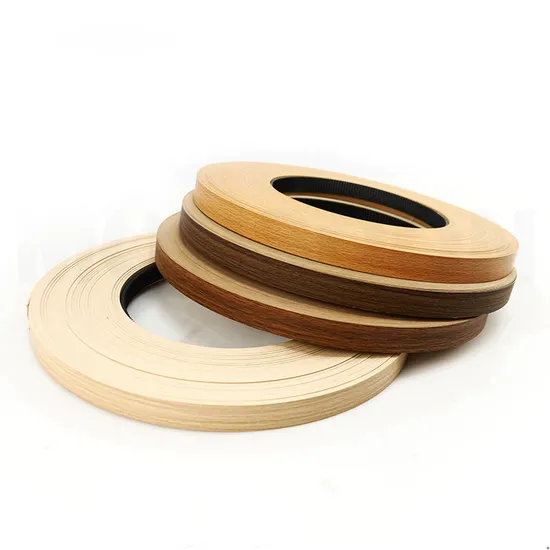 Muebles de cocina, madera contrachapada decorativa, bandas de borde de PVC de plástico, cinta, ribete para muebles