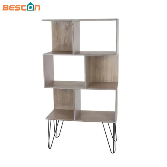 Muebles de sala de estar con patas de hierro metálico, estantes de almacenamiento, mesas auxiliares