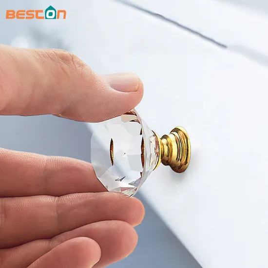 Tiradores y pomos de cristal de alta calidad para muebles, pomos para cajones, para armario de cocina