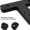 Panel de chapa de acero resistente al desgaste Soporte de conexión de metal negro mate