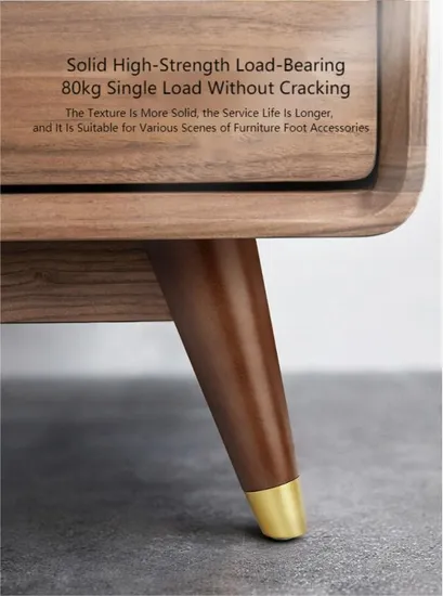 Patas de madera en forma de cono inclinado en 7: accesorios de soporte de muebles personalizables en color y pintados con aerosol para proyectos de bricolaje