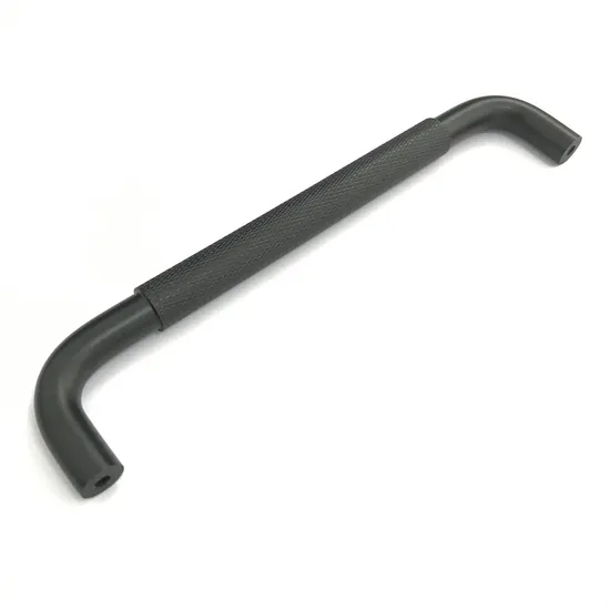 Herrajes para gabinetes de aluminio, tirador moleteado de latón dorado/negro de 128mm para muebles