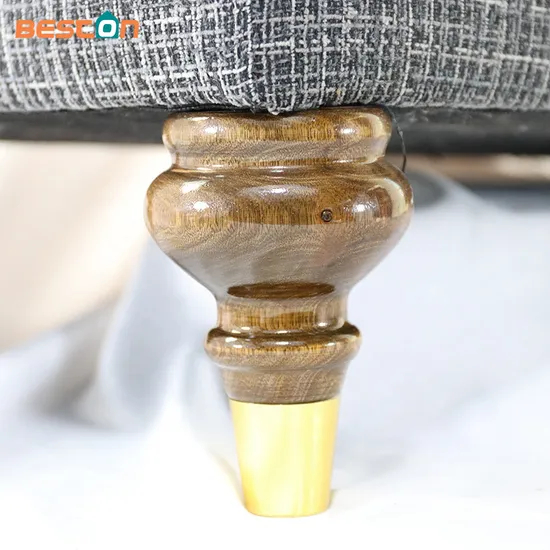 Patas de muebles de madera maciza con forma de calabaza hechas a medida, para gabinetes, sofás y camas 