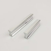 Manija de puerta de armario de cocina de aluminio, herrajes para muebles, tirador de cajón plateado de 64mm