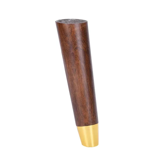 Patas de muebles de madera maciza negras cónicas personalizadas para sofá, cama, mesa y muebles para el hogar | Patas de soporte de madera de alta calidad.