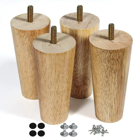 Patas de sofá de madera maciza al por mayor - Directo de fábrica para gabinetes y sillas