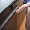 Tirador ocultado del borde del dedo de las manijas del cajón del hardware de los muebles de aluminio para el gabinete de cocina