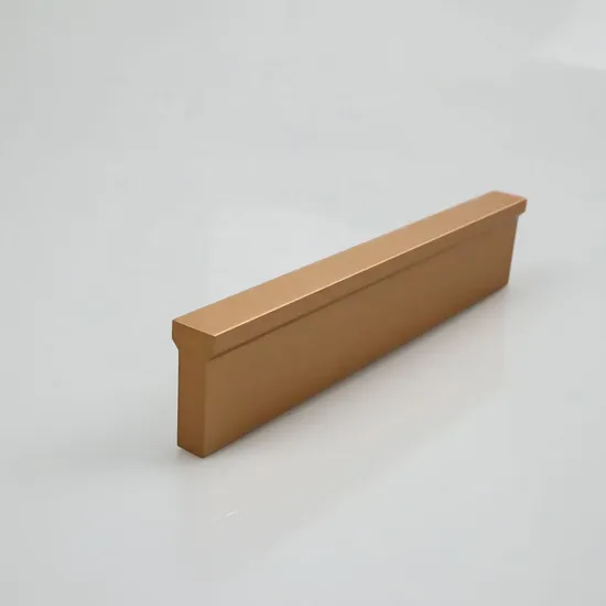 Tiradores de aluminio dorados y negros mate para muebles, tiradores sólidos para guardarropa, tiradores para gabinete