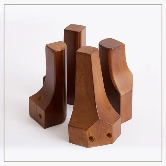 Patas de repuesto de madera de 6 pulgadas para sofá/silla/cama - Nuevo diseño, directo de fábrica