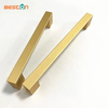 Muebles de latón, accesorios cepillados en oro, tiradores de cajón