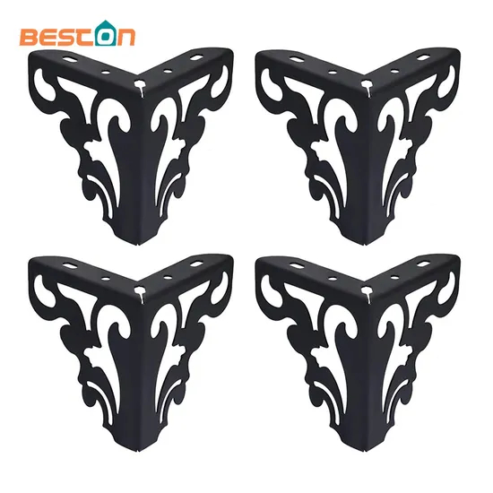 Elegantes patas de acero decorativas doradas para muebles | Lujo moderno para consolas de noche, mesas de café e interiores de sofás: diseño elegante y construcción robusta
