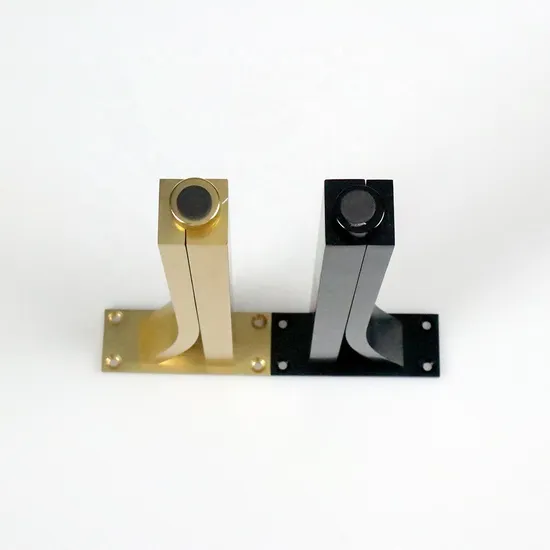 Muebles de gabinete sólido de aluminio, patas de soporte de latón dorado y negro