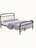 Cama con cabecera y pie de cama Estructura de cama de hierro forjado