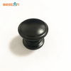 Herrajes para muebles Tirador redondo negro de 30 mm de diámetro
