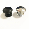 Herrajes para muebles Tirador redondo negro de 30 mm de diámetro