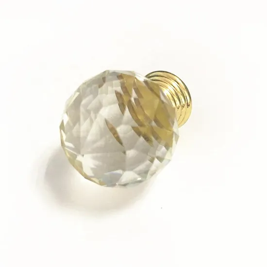 Hardware de las perillas de los muebles de la manija de la puerta del gabinete del cajón de la cocina del taladro de cristal